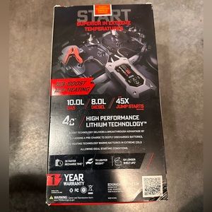 NEW!! SCHUMACHER 10.0l Gas/8.0l DIESEL RUGGED JUMP STARTER